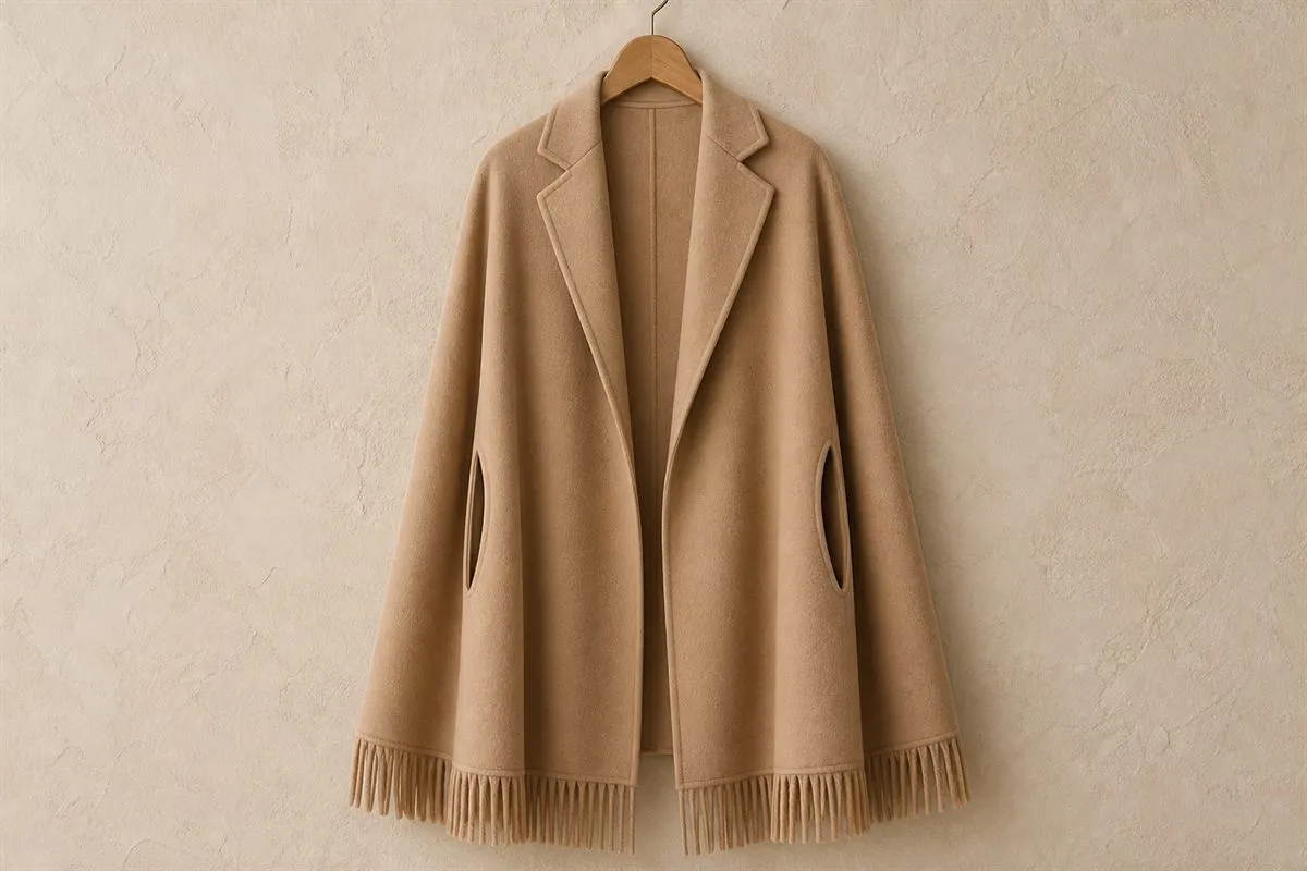 Cape Oversize en Pure Laine — Serie 13